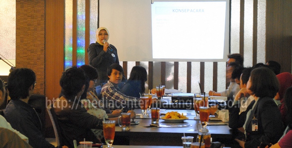 Ketua panitia MSA-4, M Febi Damayanti memaparkan konsep acara, Rabu (11/12)