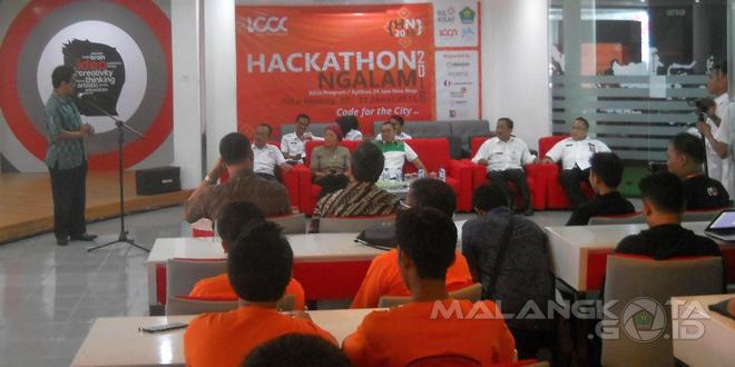 Pembukaan Hackathon Malang 2016 di DiLO Malang, Rabu (30/3)