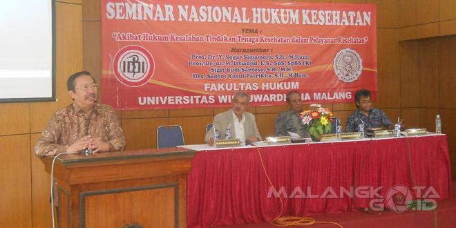 Seminar Nasional Hukum Kesehatan di Unidha Malang, Sabtu (30/4)